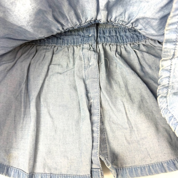 Guess Girls Size 2 Denim Chambray Shirt Dress with Rhinestone Buttons - Picture 11 of 12